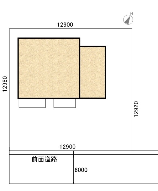 ほぼ正方形の成型地
１７９．９４㎡　５４．４３坪
価格　１１，７００，０００円